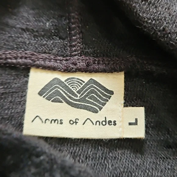 Arms Of Andes Royal Alpaca Hoodie - Picture 2 of 4